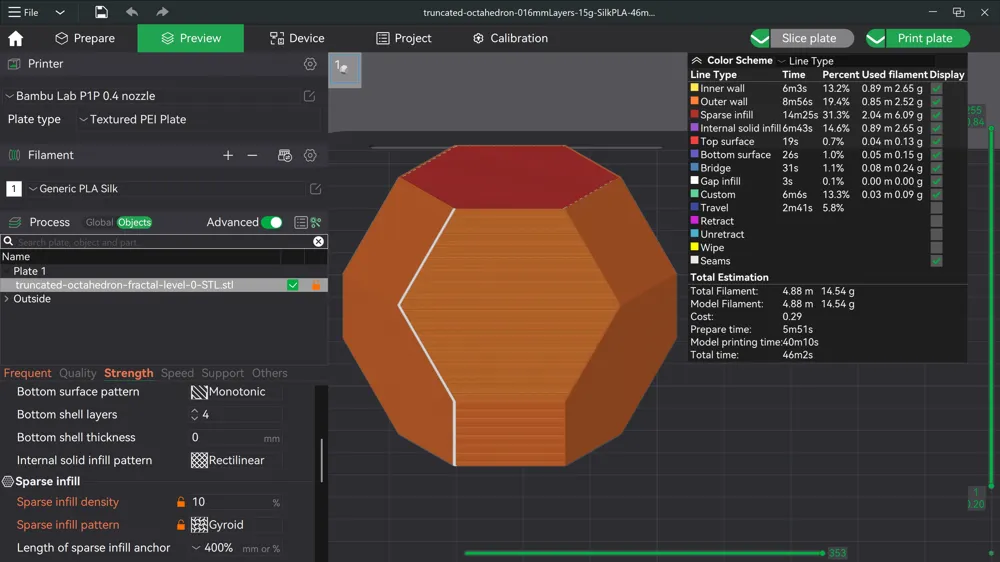 Truncated Octahedron Fractal | Level 0 - Free 3D Print Model - MakerWorld