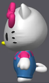 Hello Kitty figurine by nickskorstad2 MakerWorld: Download Free 3D Models