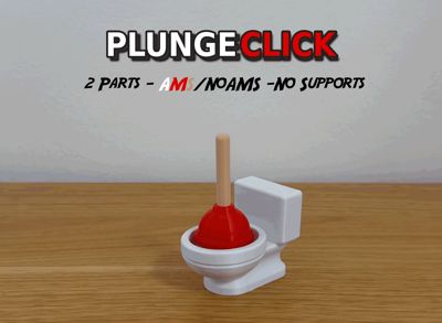 Plunge Click — Mini Toilet Plunger Fidget Clicker