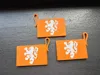 Dutch lion with orange background