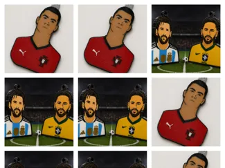Pack Messi Neymar Ronaldo Abrelatas Mundial Fútbol