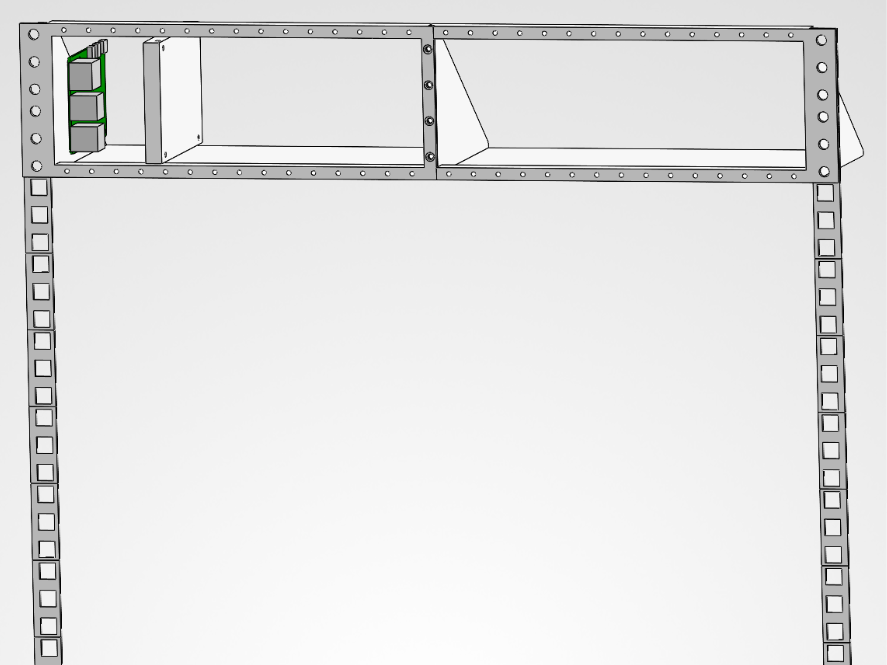 19" (inch) 2U modular rack mount WIP 