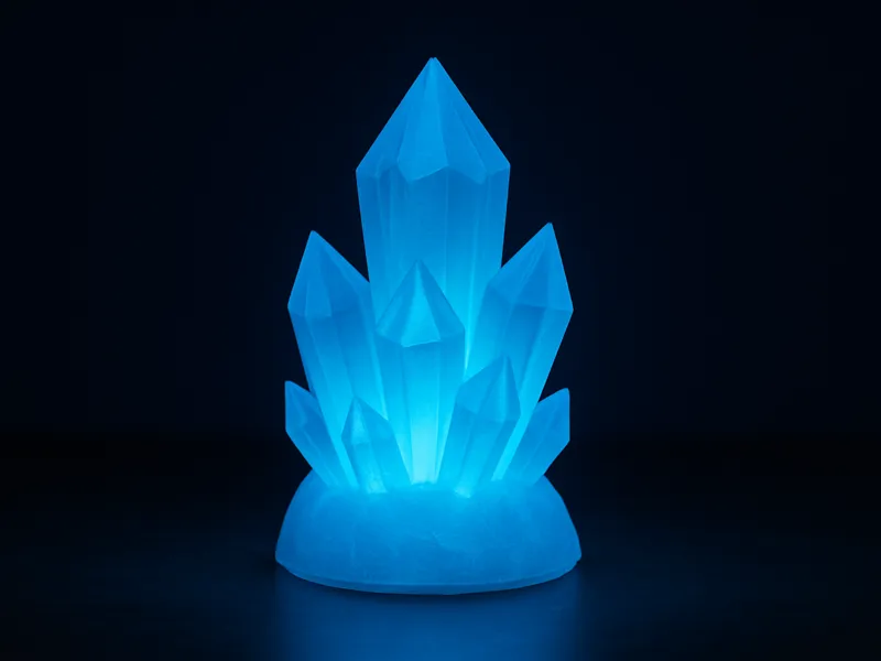 Luminite Crystal Lamp – Magical LED Table Decor