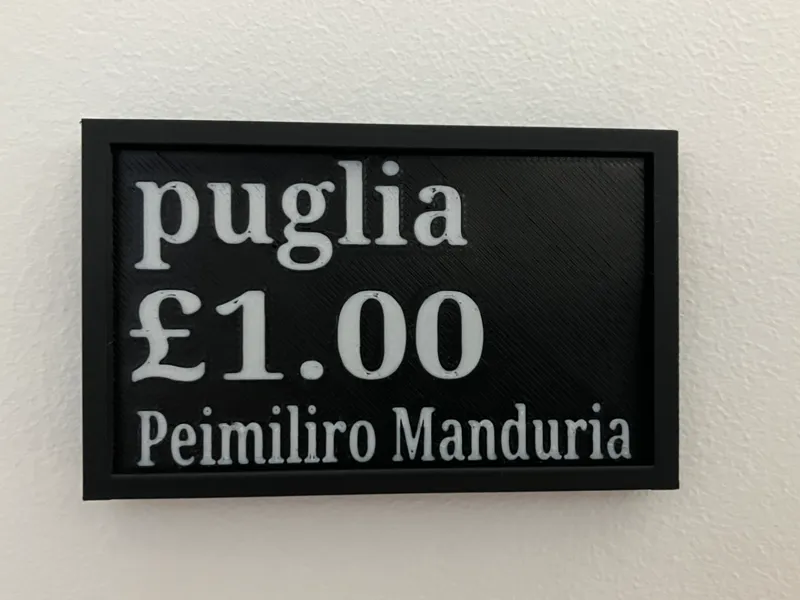 shop price tag
