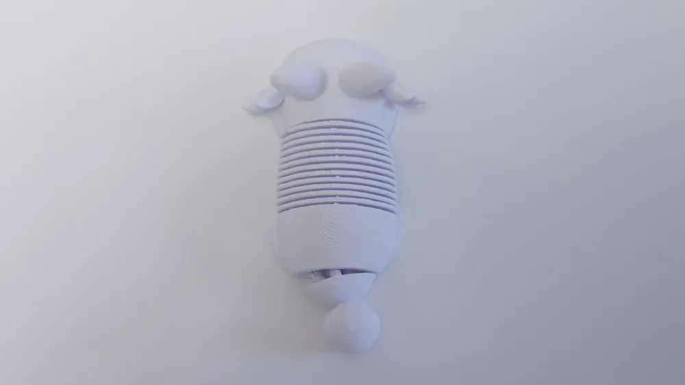 Bunnylotl Spring Flexi Toy Clicker Fidget Bouncy - Free 3D Print Model ...