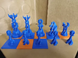 Chess Set Spiral Suit (1st sample)