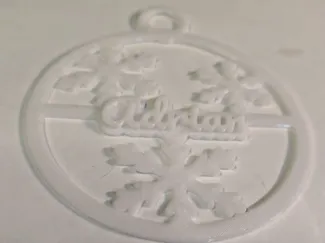 Personalized Snowflake Christmas Ornament
