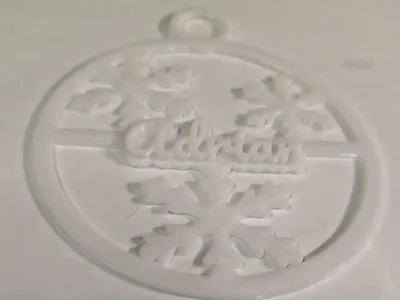 Personalized Snowflake Christmas Ornament