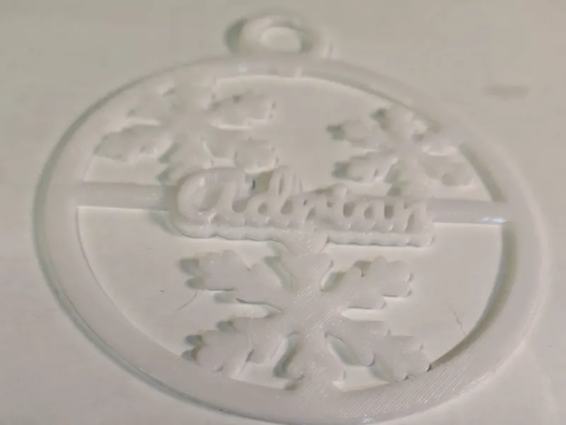 Personalized Snowflake Christmas Ornament