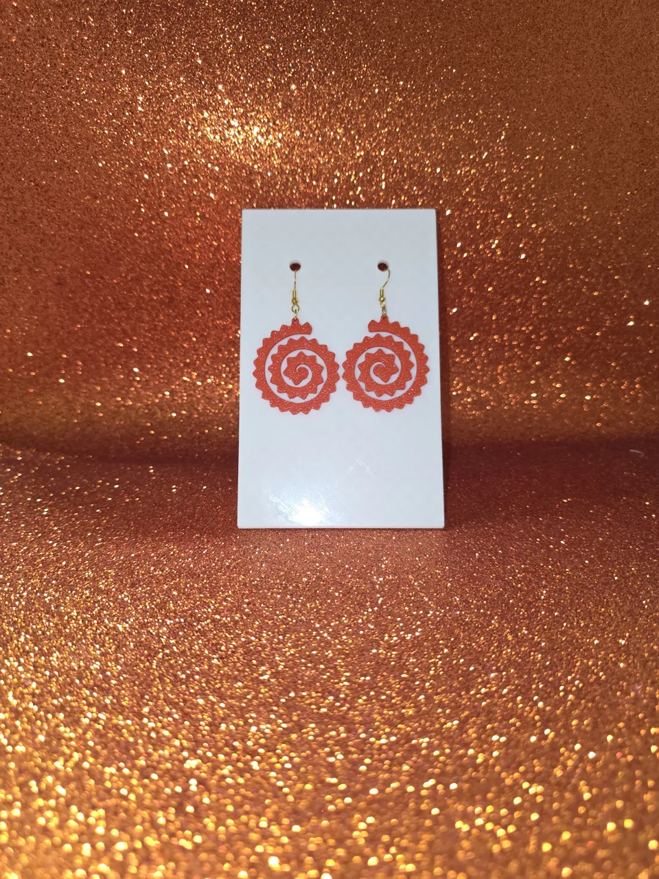 Spiral flower v3 earrings view 2