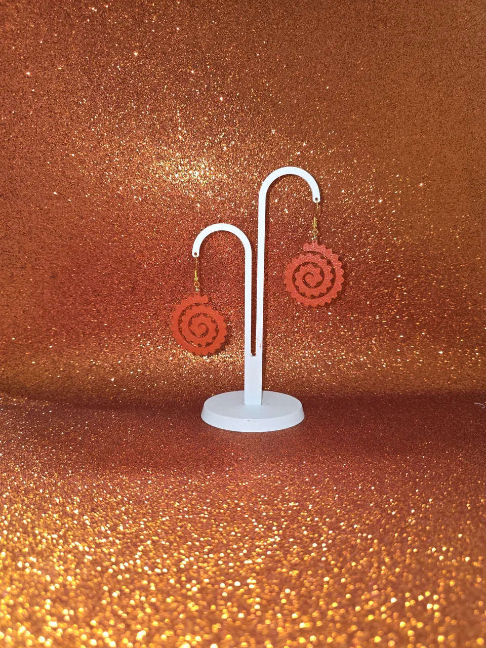 Spiral flower v3 earrings view 3