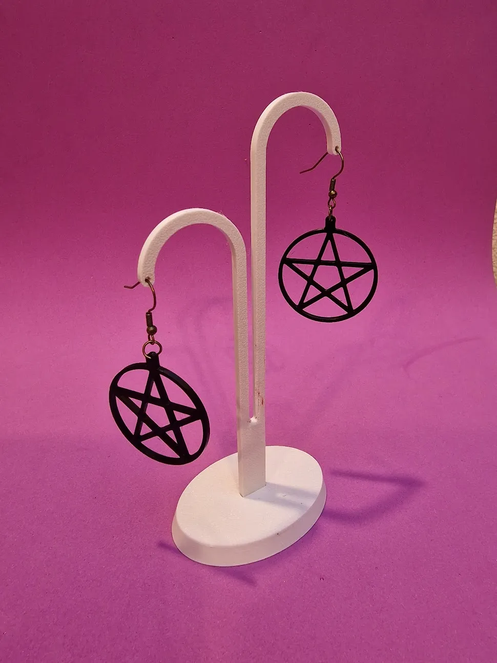 Salem star earrings view 2
