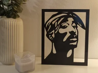 Tupac / 2Pac - Bilderrahmen / Aufsteller