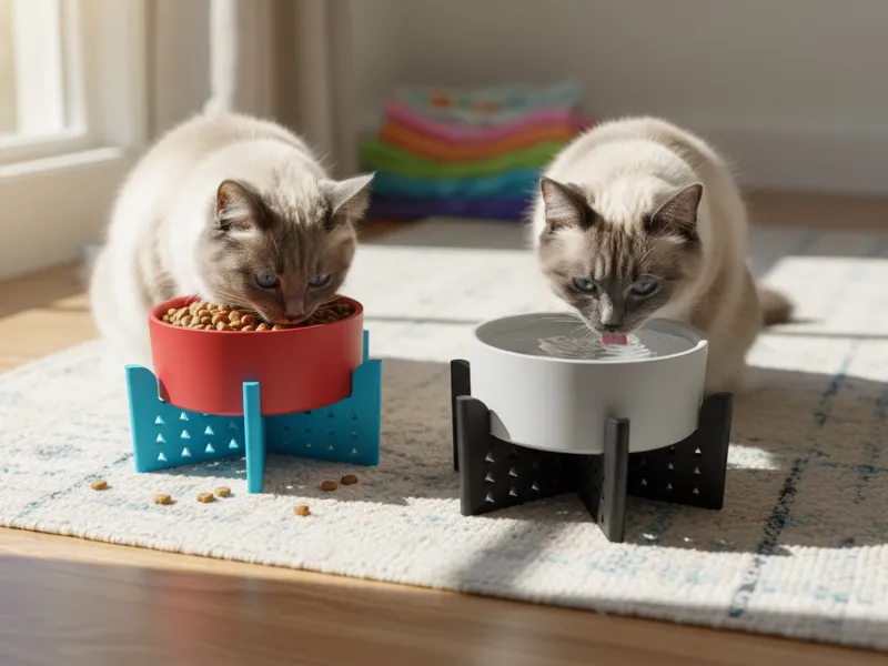 加高宠物碗 护颈食盆 易清洗（增高猫碗）