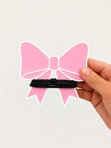 Accesorio para sujetar ligas de cabello: Bow Ponytail Holder | Hair Tie Organizer — vista de referencia 5