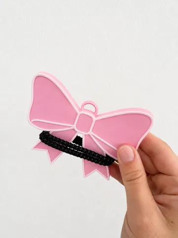 Accesorio para sujetar ligas de cabello: Bow Ponytail Holder | Hair Tie Organizer — vista de referencia 3