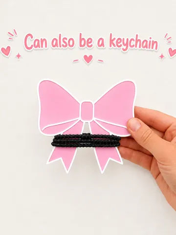 Accesorio para sujetar ligas de cabello: Bow Ponytail Holder | Hair Tie Organizer — vista de referencia 2