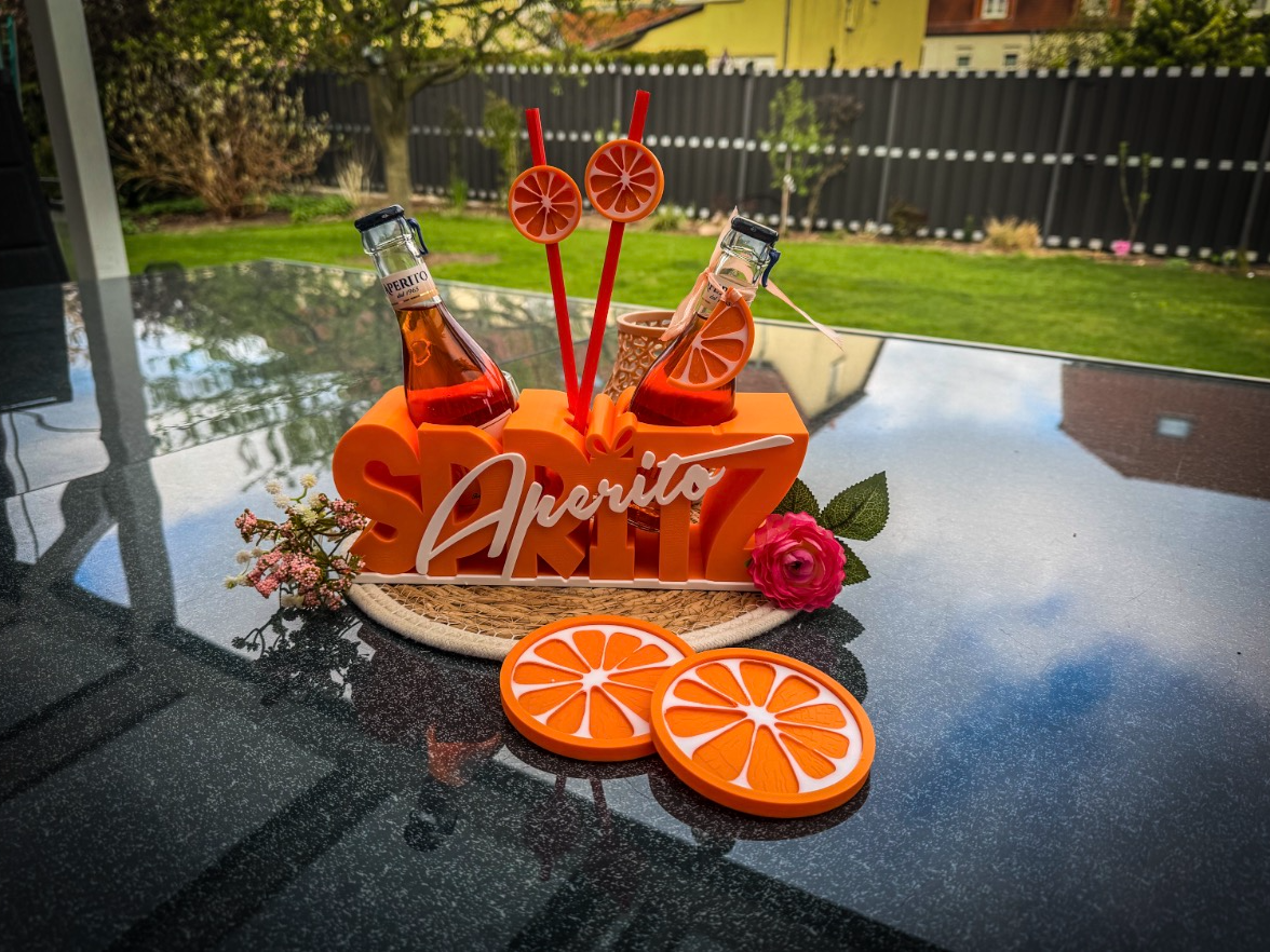 APERITO Spritz Aufsteller Halter Flaschen Ständer