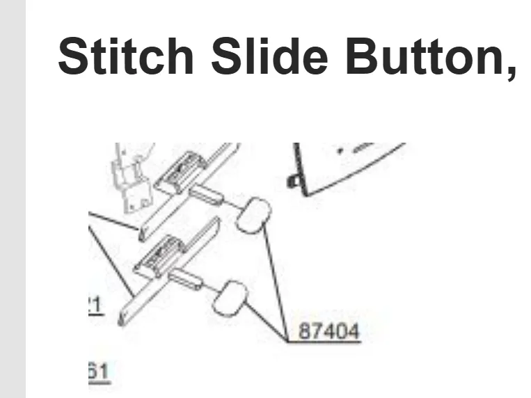 Stitch Slide Button, Singer #87404