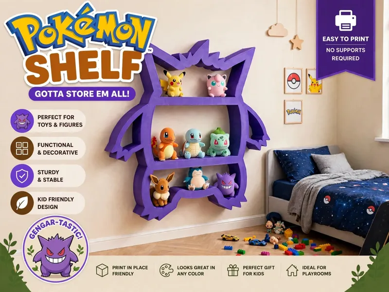 Gengar Pokémon Shelf