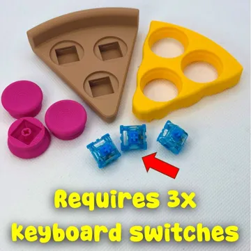 Objeto manipulable: NeeDoh Pizza Clicker Fidget Toy (<1.5 hrs) — vista de referencia 5
