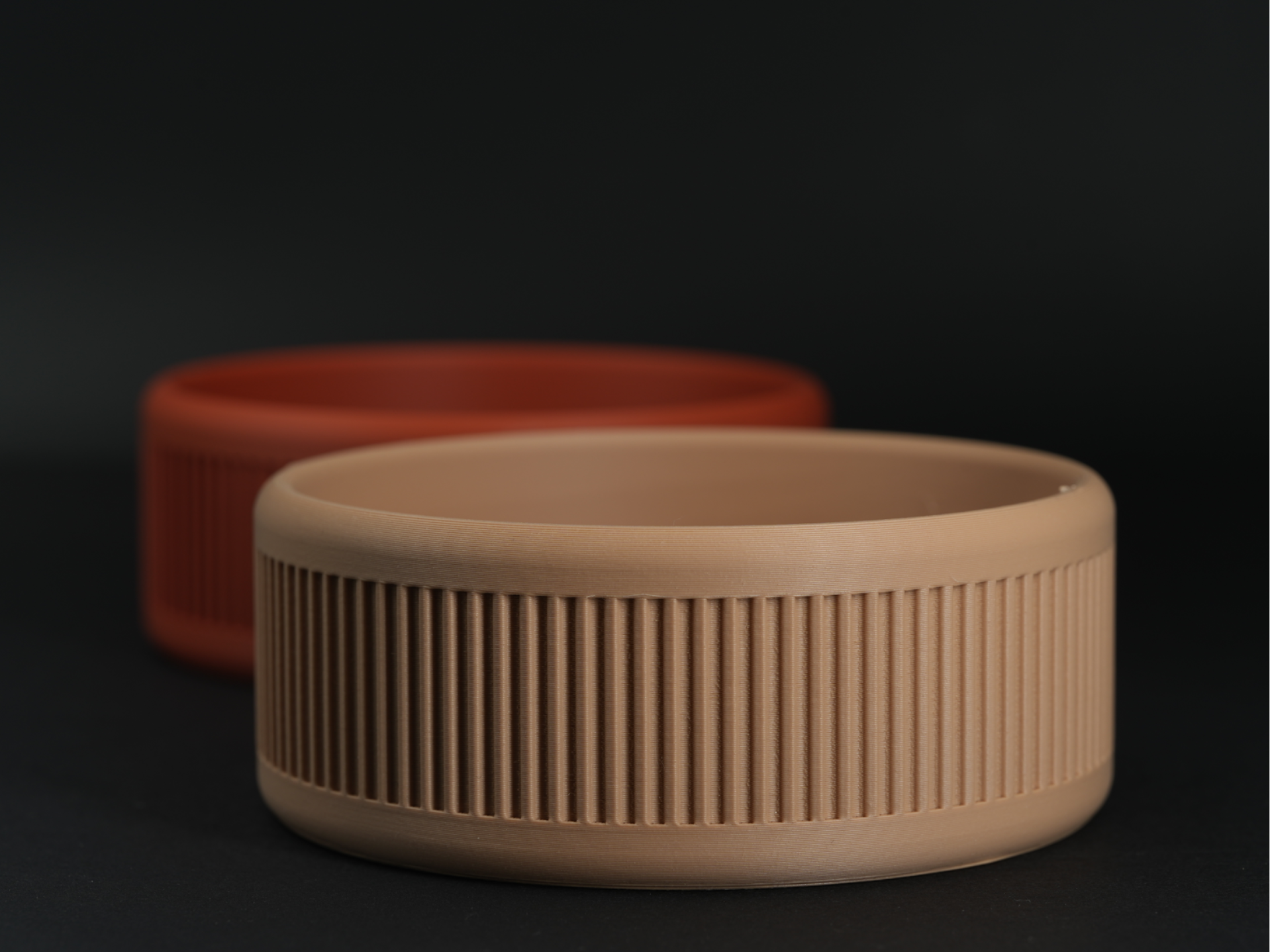 Ribbed Catchall Tray - Desk Organizer Bowl