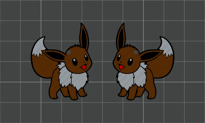 Pokemon "Eevee" Earrings view 2