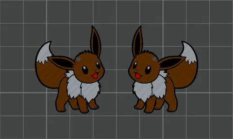 Pokemon "Eevee" Earrings view 2