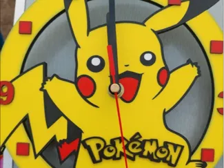 Pokemon Pikachu Clock