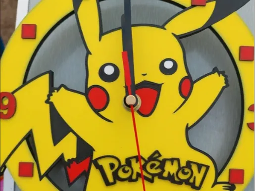 Pokemon Pikachu Clock