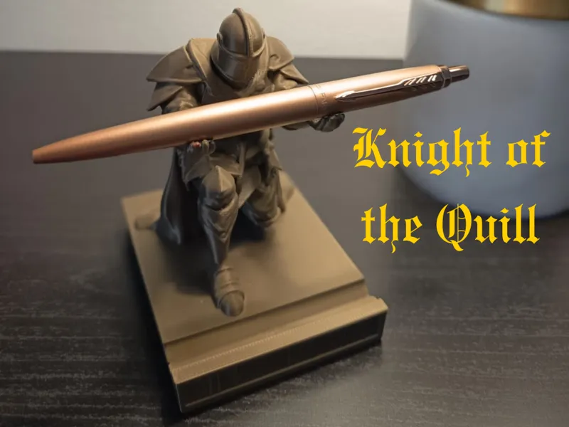 Knight of the Quill Portapenne Cavaliere Medievale