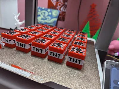 Keychain TNT Minecraft (MINI)
