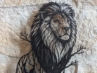 leone wall art 3D