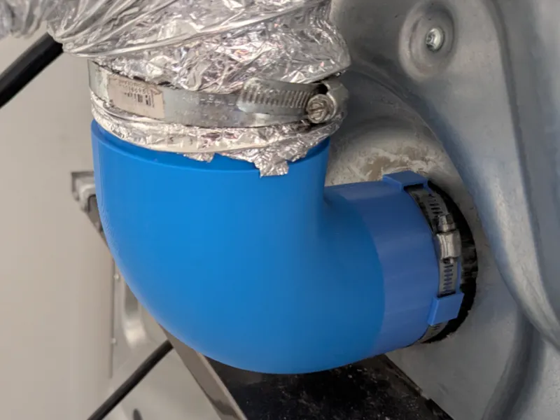 4" 90 Degree Dryer Vent Elbow