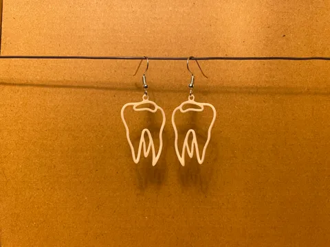 Teeth Earrings view 2