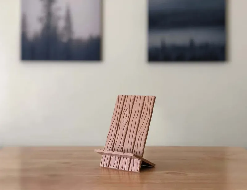Simple Wooden Phone Stand