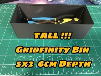 5x2 6cm Depth Gridfinity Storage Bin