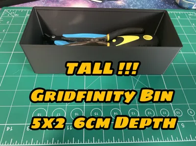 5x2 6cm Depth Gridfinity Storage Bin