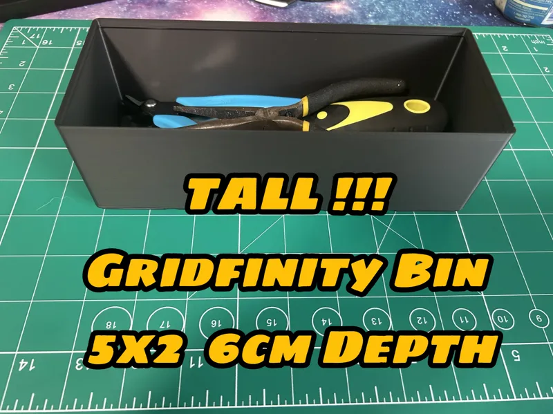 5x2 6cm Depth Gridfinity Storage Bin