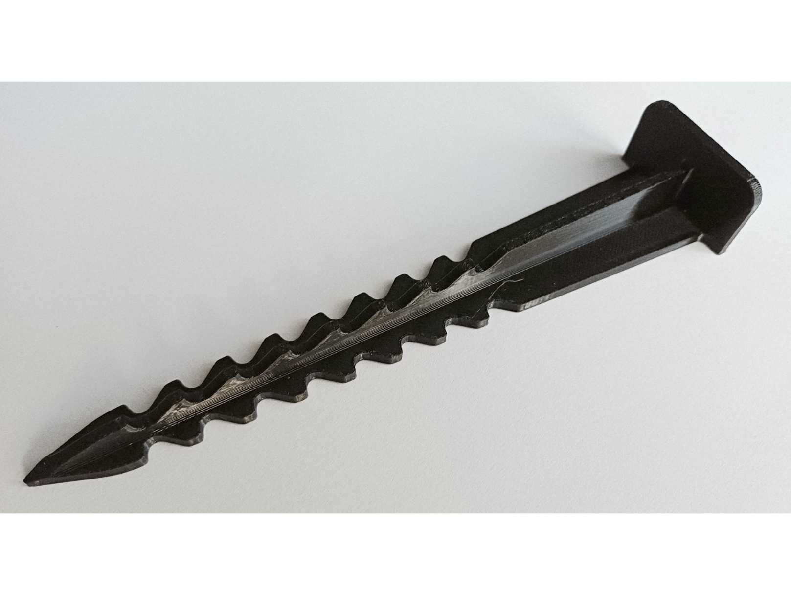 Garden plastic stake, anchor weed barrier, curb