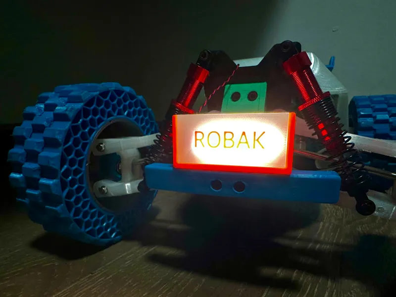 5mm cob light box for robak v2.2.0 rc car