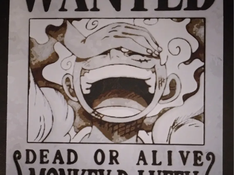Luffy gear 5 wanted poster