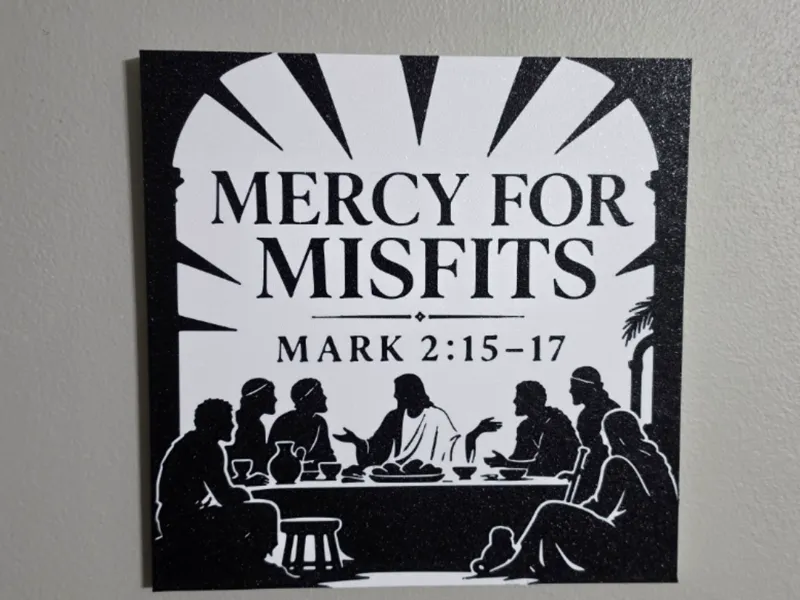 Mercy For Misfits Sihlouette Wall Art