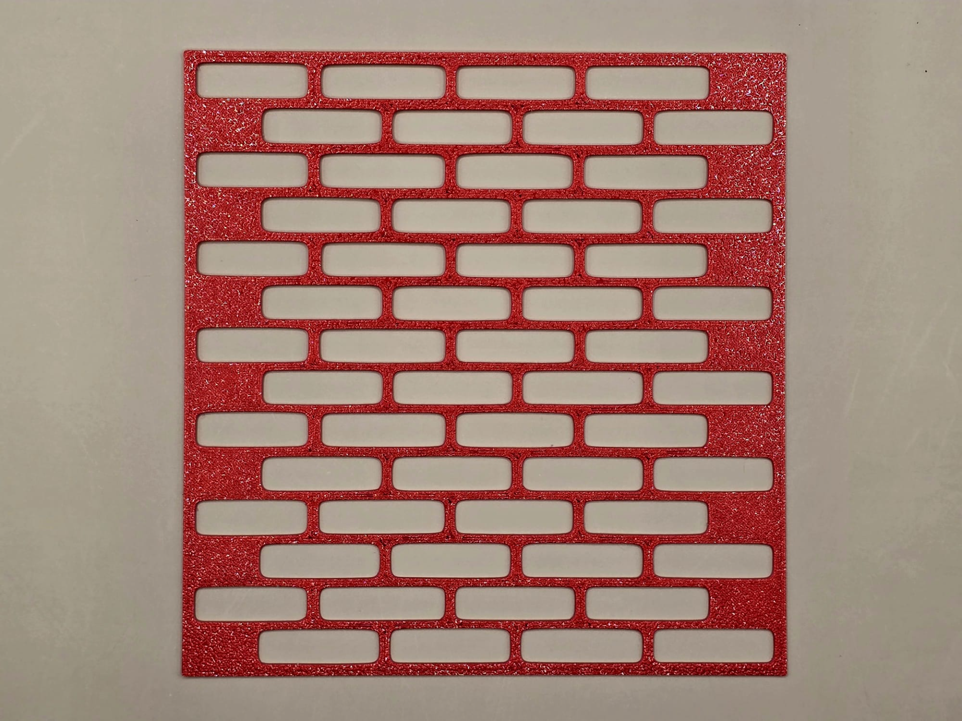 Brick Wall Pattern Stencil Template Craft
