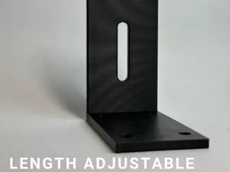 length adjustable 90 degree bracket 