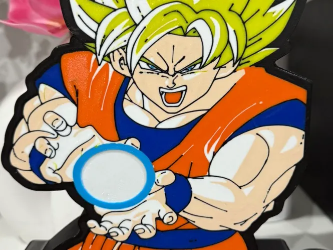 Lampara goku nombre personalizable