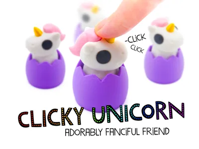 Fidget Clicky Unicorn