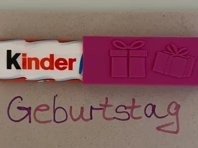 Kinder Bar Birthday Wrap 