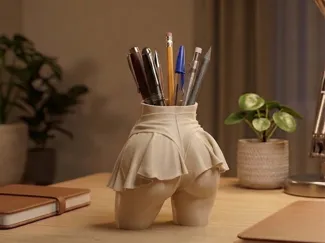 Pen Holder - Female Bust