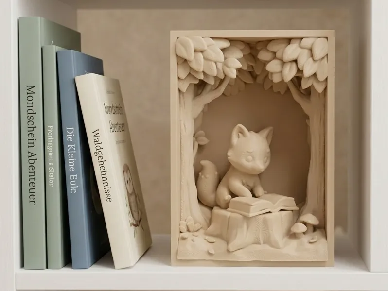 Book Nook "Der kleine Fuchs lernt lesen"